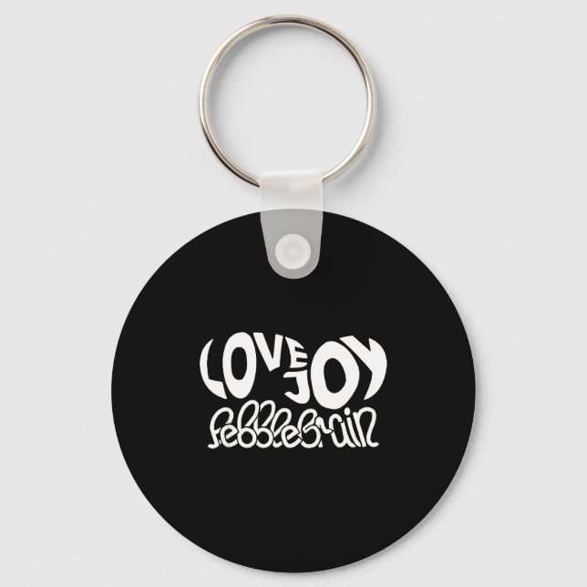Lovejoy Fan Gift Graphic Design Music Lover  Keychain (Front)