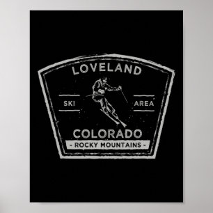 Loveland Colorado Snow Skiing  Poster