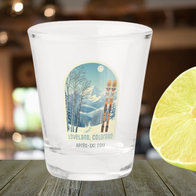 Loveland Colorado vacation après ski shot glass (Creator Uploaded)