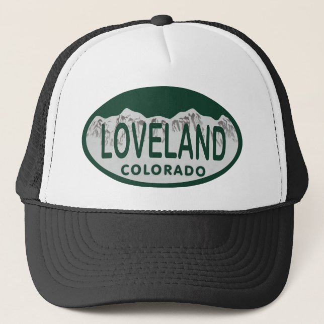Loveland license oval trucker hat (Front)