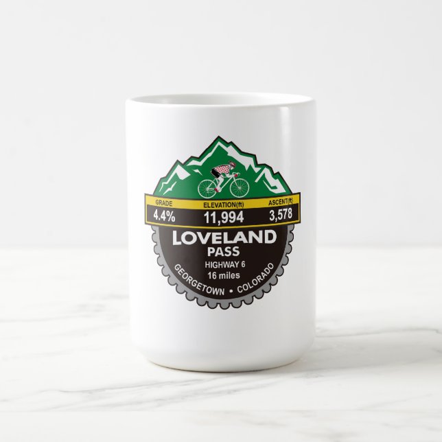 LOVELAND PASS- GEORGETOWN, CO -"MOUNTAIN" COFFEE MUG (Center)