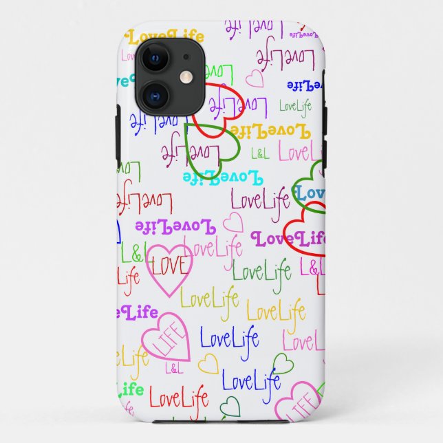 LoveLife multi colour Case-Mate iPhone Case (Back)