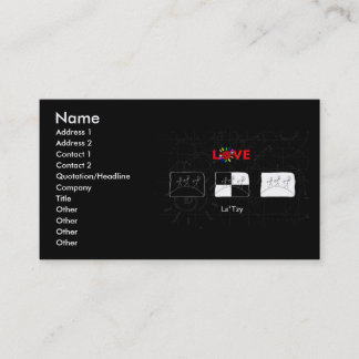 LOVE'LsTzy Planet Business Card