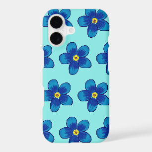 Lovelu Blue flowers Apple iPhone X, Barely There