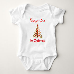 Lovely 1st Christmas Baby Bodysuit