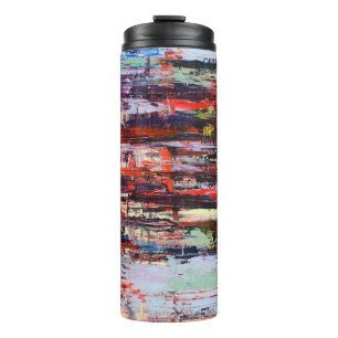Lovely abstract painting thermal tumbler