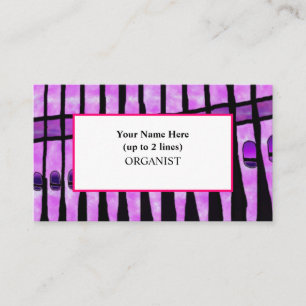 Lovely Advent Organ Pipes Organist Business Card