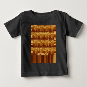 Lovely Africa Africa Maps designs Golden colours.p Baby T-Shirt