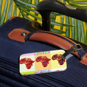 LOVELY AFRICA LUGGAGE TAG