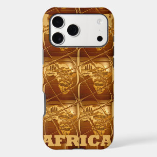 Lovely Africa Map Vector Pattern Art Design Print