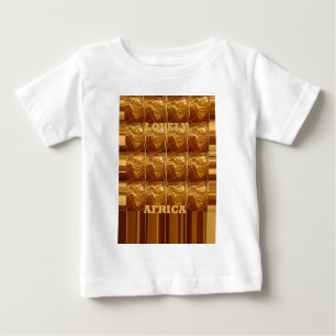 Lovely Africa Map Vector Pattern Art Design Print Baby T-Shirt