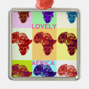 LOVELY AFRICA METAL ORNAMENT