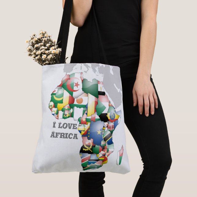 Lovely Africa Tote Bag (Close Up)