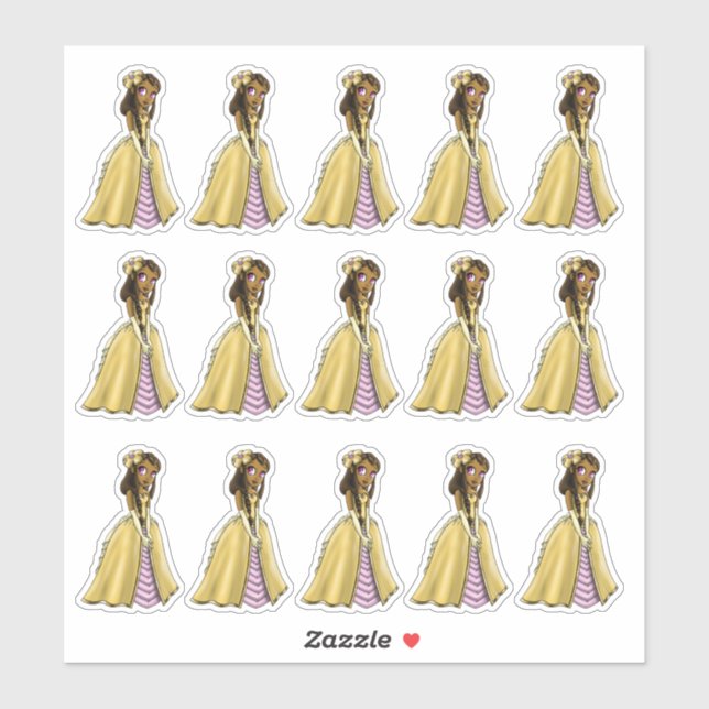 Lovely African American Princess (Sheet)