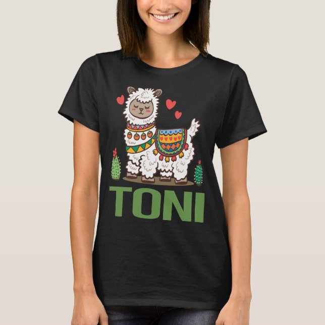 Lovely Alpaca - Toni Name T-Shirt (Front)