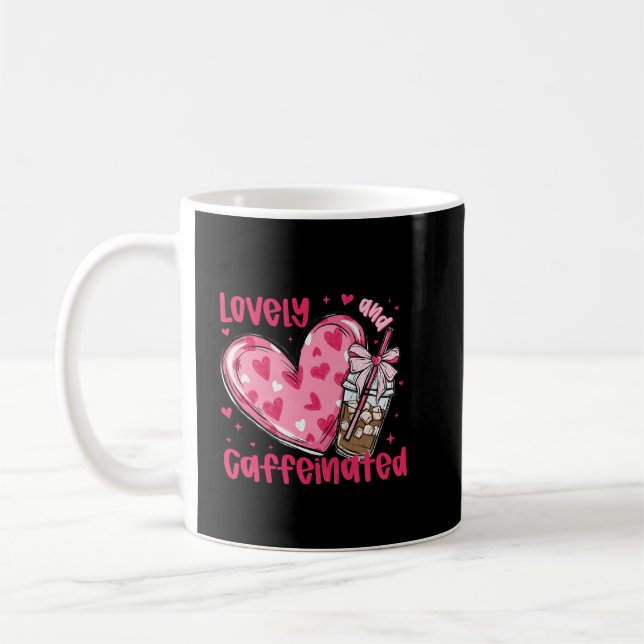 lovely and caffeinted coffee mug (Left)