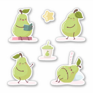 Lovely and funny set of pears
