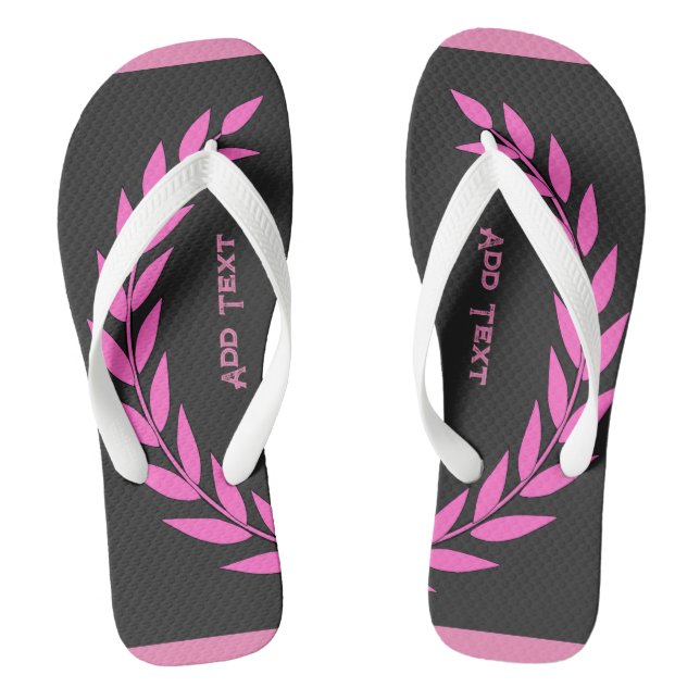 Lovely and Stylish Add Text Printed Super-Sandals Flip Flops (Footbed)