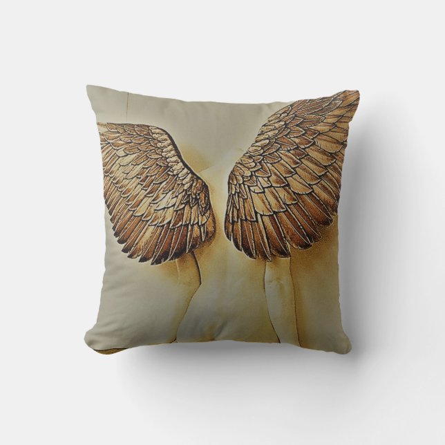 Lovely Angel back and wings  Cushion (Front)