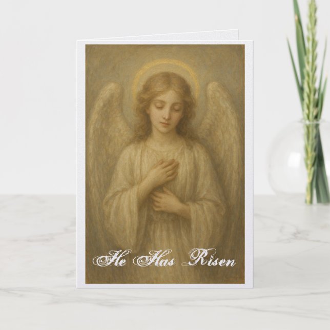 Lovely Angel Easter Greeting Card (Front)