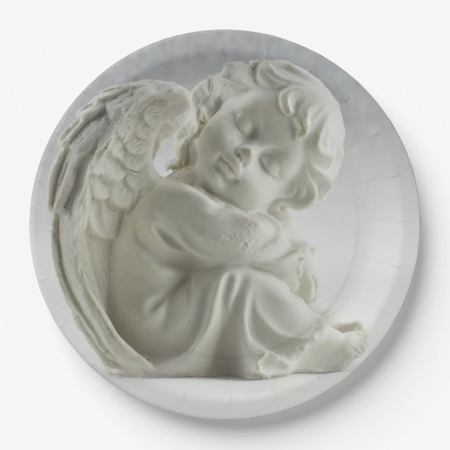 Lovely Angel Paper Plate (Front)