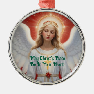 Lovely Angel Round Ornament