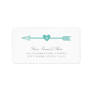 Lovely Arrows Monogram Address Labels