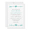 Lovely Arrows Wedding Invitation / Teal and Grey