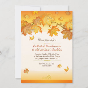 Lovely Autumn Invitation