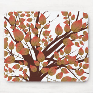 Lovely Autumn Tree Mouse Pad