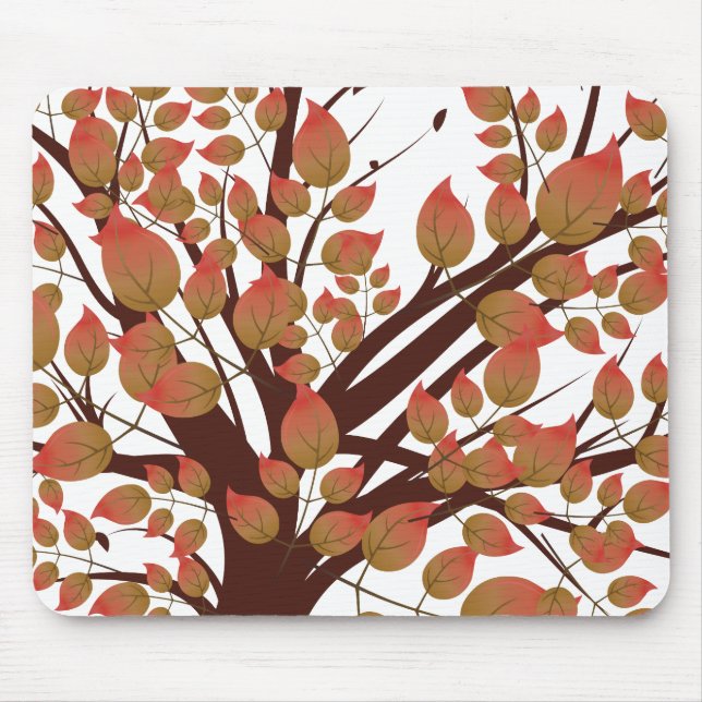Lovely Autumn Tree Mouse Pad (Front)