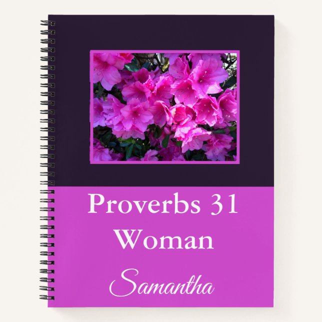 Lovely Azaleas Proverbs 31 Notebook (Front)