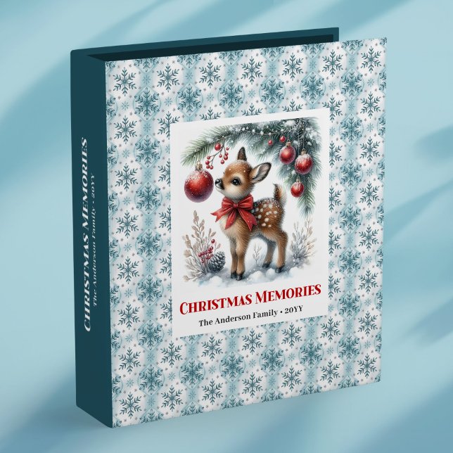 Lovely baby deer snowy forest kids ring binder (Lovely baby deer snowy forest kids ring binder

)