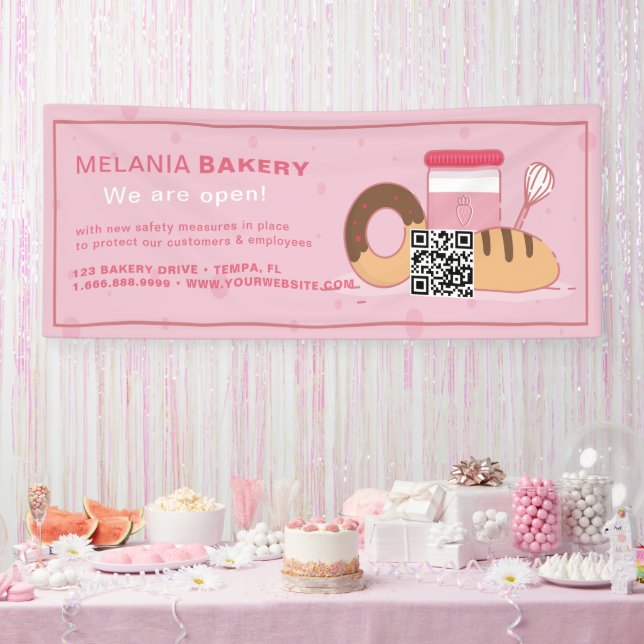Lovely Bakery Banners with QR Code ||| (Party)