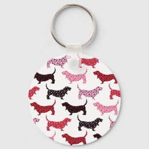 Lovely Bassets Keychain