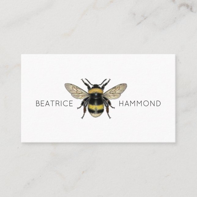 Lovely Bee Business Card (Front)