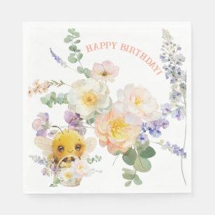 Lovely Bee Lunch Napkins
