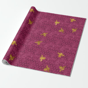 Lovely Bee Series Design 16 Wrapping Paper