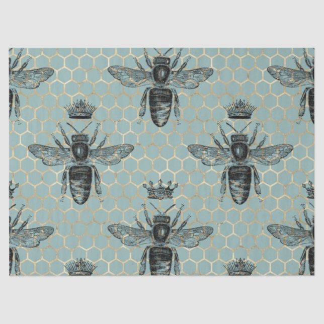 Lovely Bee Series Design 1 Tissue Paper (Front)