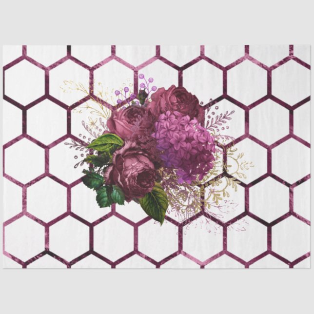 Lovely Bee Series Design 55 Tissue Paper (Front)