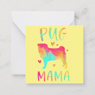 Lovely Best Pug Mom Ever Card