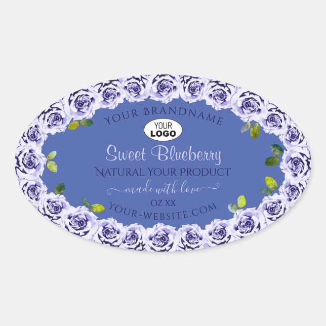 Lovely Blue Product Package Étiquette mignon Rose  (Devant)