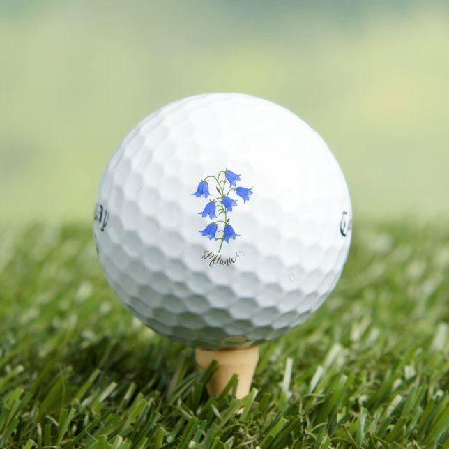 Lovely Bluebells Callaway Golf Balls (Insitu Tee)