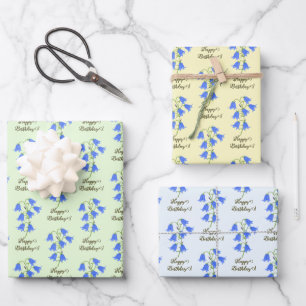 Lovely Bluebells Wrapping Paper Sheet