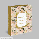 Lovely Blush Gold Wedding Memory Album Binder<br><div class="desc">Keep your most cherished memories beautifully preserved with this wedding ring binder featuring lush blush and gold boho flowers. Designed in a soft watercolor style, this binder is perfect for organizing wedding photos, keepsakes, vows, or planning details. The romantic blush roses and shimmering gold accents bring a timeless elegance, making...</div>