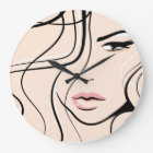 Lovely blush pink female face