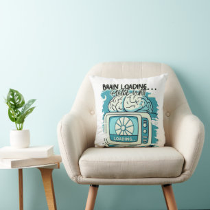lovely brainloading design throw pillow