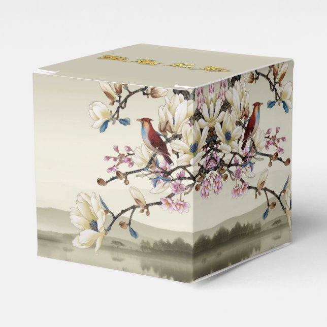 Lovely bucolic scene Spring Vietnamese New Year CF Favor Box (Front Side)