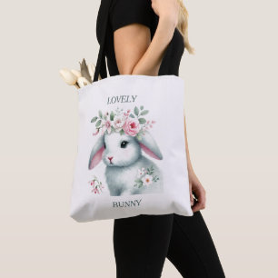 Lovely Bunny: Soft & Sweet Tote Bag