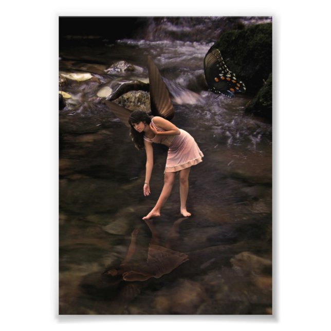 Lovely Butterfly Pond Fairy Photo print (Front)